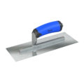 Steel City Trowels By Bon Finish Trowel, Square, Razor Stainless, 11 X 4, Comfort Grip 67-302